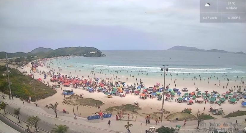 Fim de semana vai ser de instabilidade e chuva em Cabo Frio — RC24H