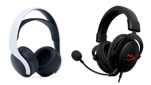 Montagem com headsets em promoção na Amazon