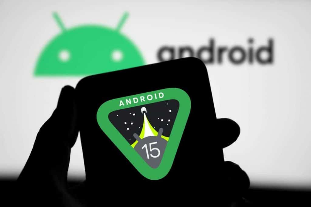 Logo do Android 15