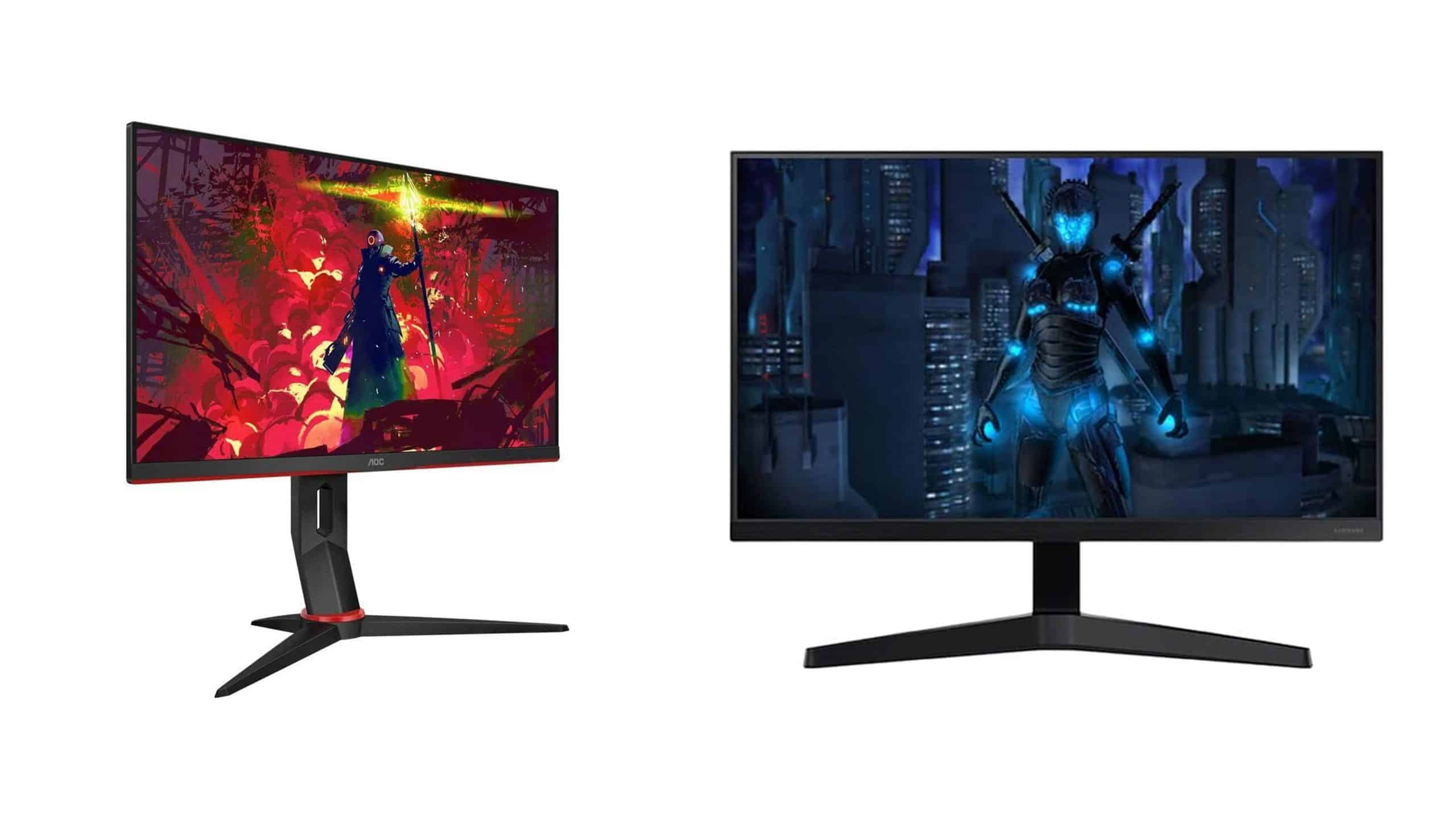 Montagem com monitores em promoção na Amazon