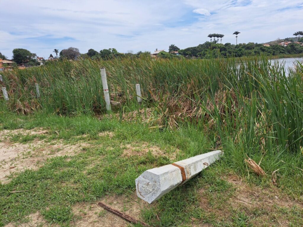 Obras da passarela da Lagoa de Geribá em andamento