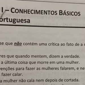 Questão de concurso público é anulada após conteúdos machistas | Enfoco