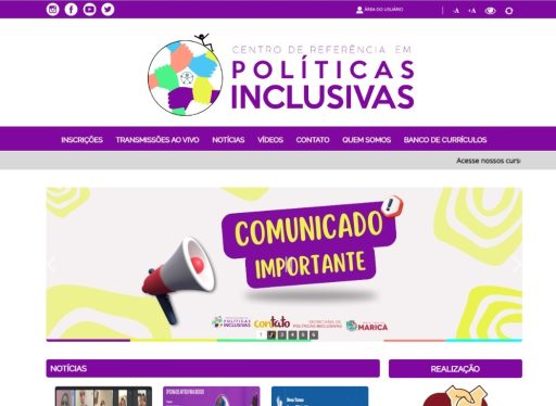 Maricá: Políticas Inclusivas disponibiliza cursos virtuais