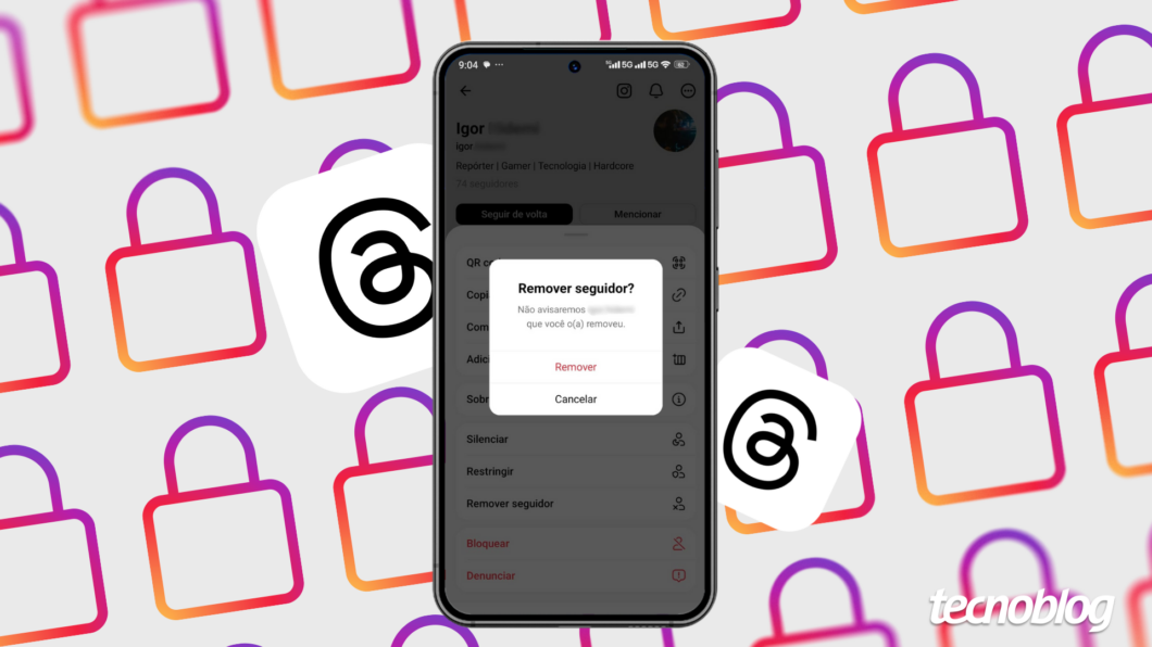 Como remover seguidores do Threads pelo celular ou PC