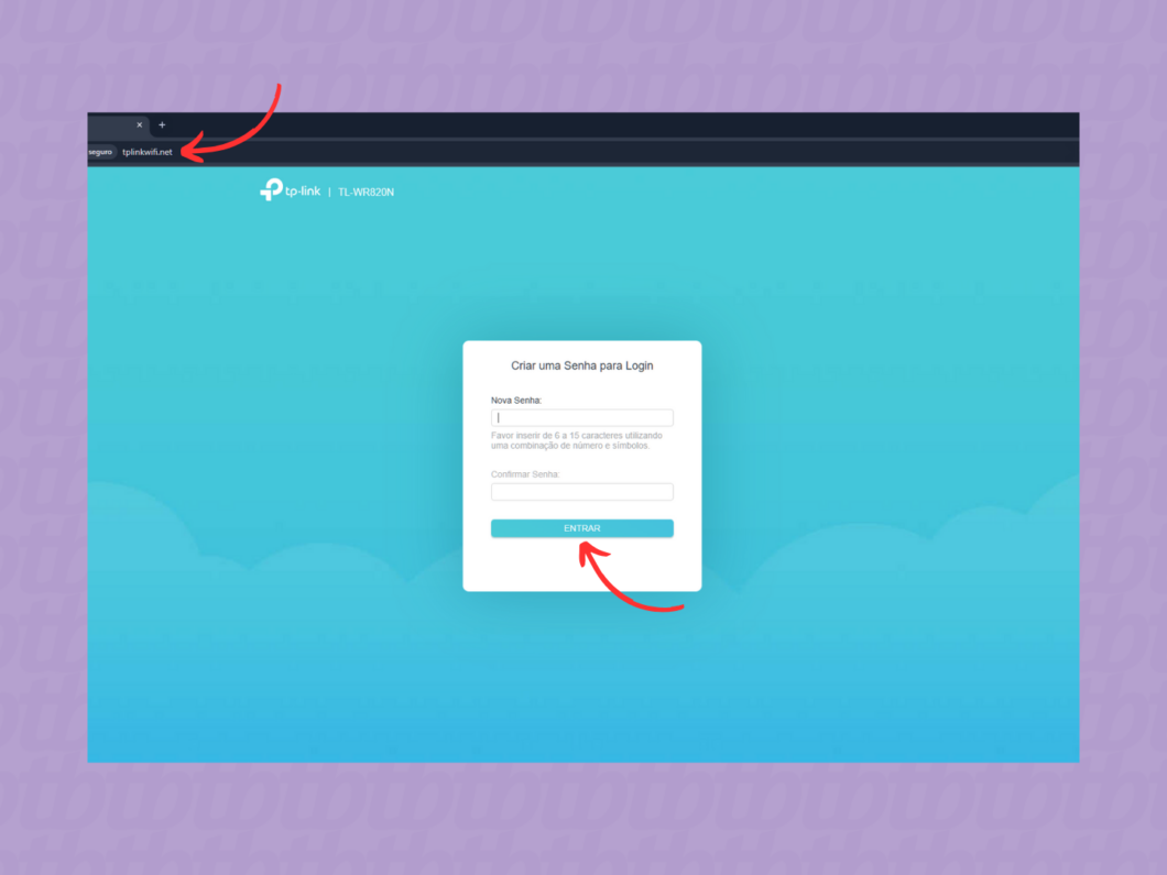Configurando a senha do roteador TP-Link pelo navegador