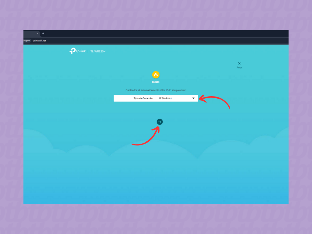 Configurando o tipo de conexão do roteador TP-Link pelo navegador