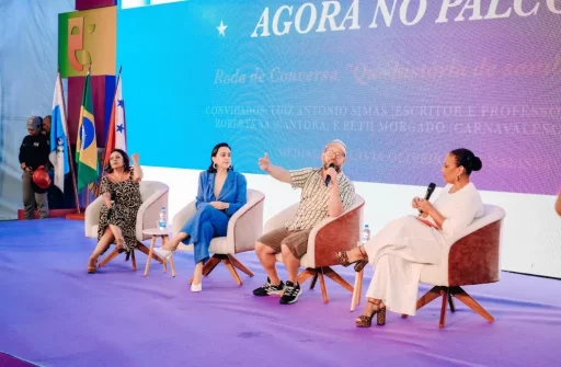 Samba em debate na tenda ‘Papo Flim’, em Maricá — RC24H