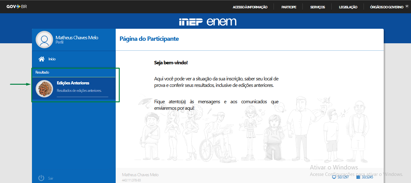 Consultando as notas do Enem 2024 no Inep