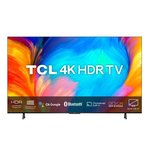 Smart TVs grandes 4K com 8% de desconto