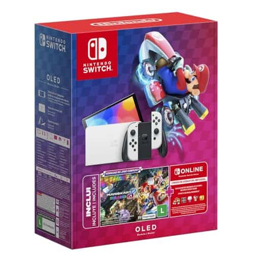 Bundle Nintendo Switch OLED com Mario Kart 8