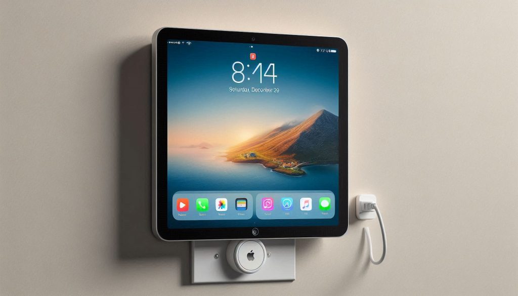 Concepção artística do novo display inteligente da Apple