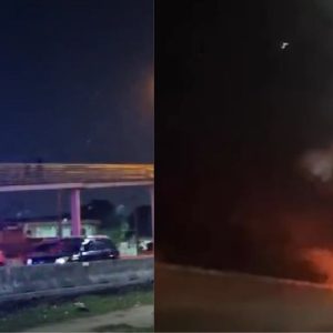 BR-101, em SG, totalmente fechada após ambulância pegar fogo | Enfoco
