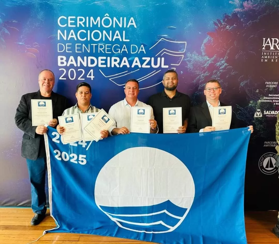 Arraial do Cabo recebe selo Bandeira Azul em cerimônia realizada em Salvador — RC24H