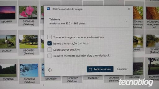 Como redimensionar várias imagens de uma vez no PC • Aplicativos e Software • Tecnoblog