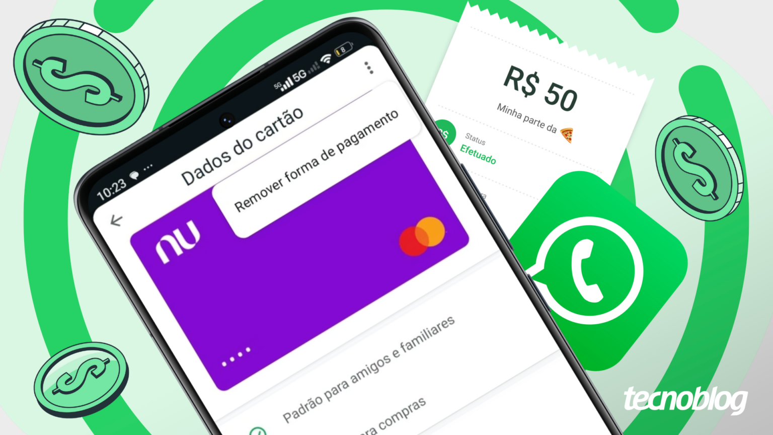 Como remover um cartão usado para pagamentos no WhatsApp • Aplicativos e Software • Tecnoblog