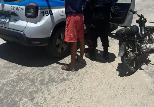 Homem é detido e motocicleta apreendida em Araruama por adulteração de sinal identificador — RC24H