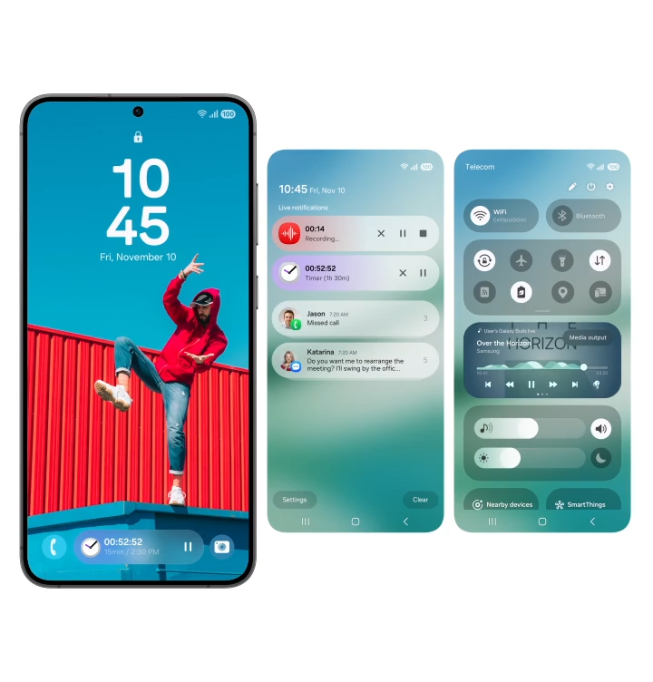 Imagem de prévia da atualização One UI 7 da Samsung