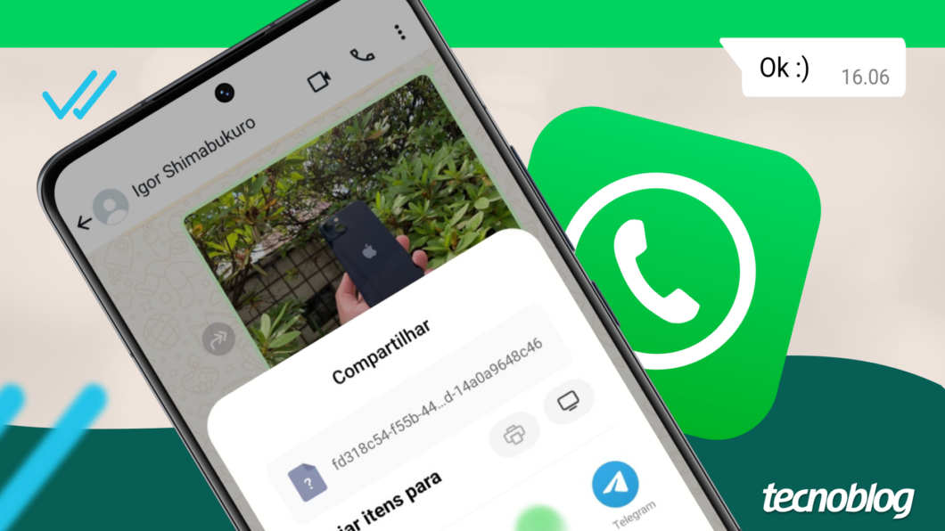 Como compartilhar mensagens entre WhatsApp e Telegram