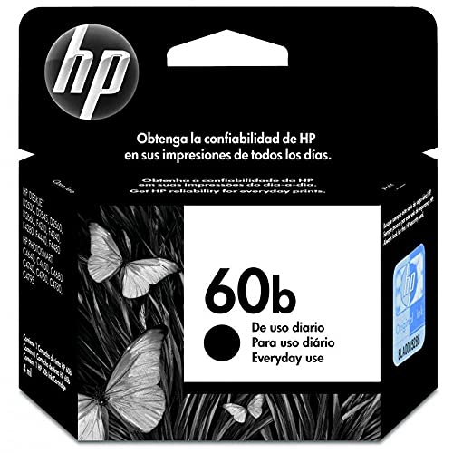 Cartucho HP 60B Preto Original