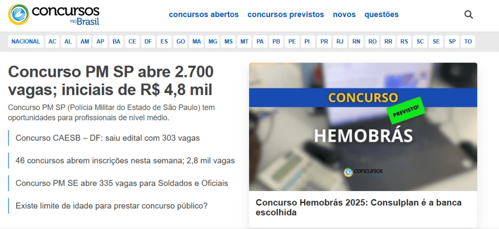 Concursos no Brasil