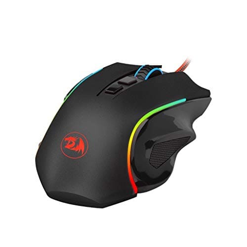 Mouse Gamer Redragon Griffin Preto com LED RGB - M607