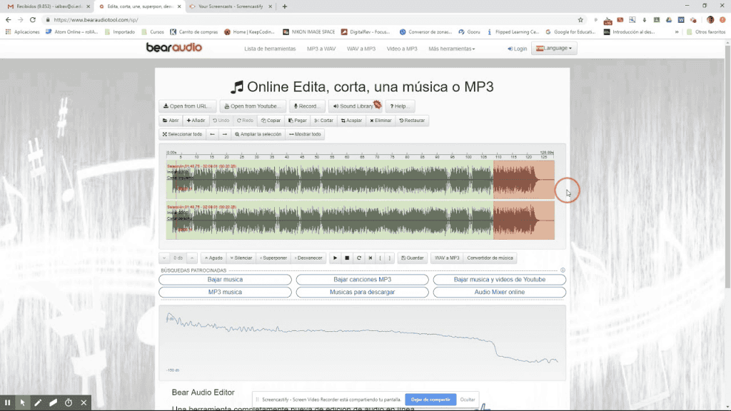 Editor de áudio Bear Audio