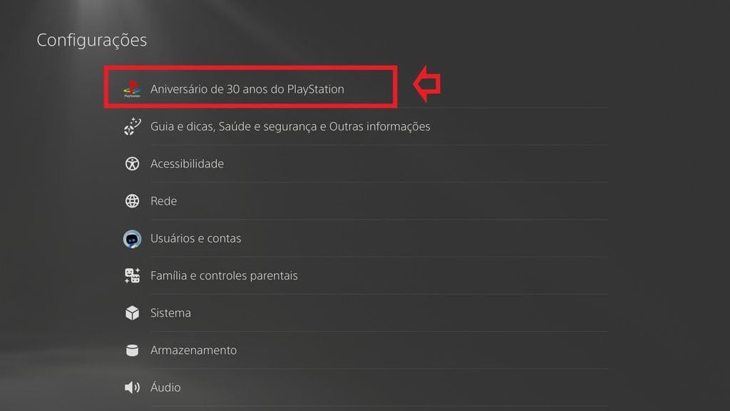 Tema especial de 30 anos do PlayStation