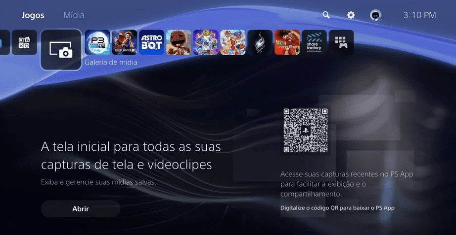 Tema do PlayStation 4