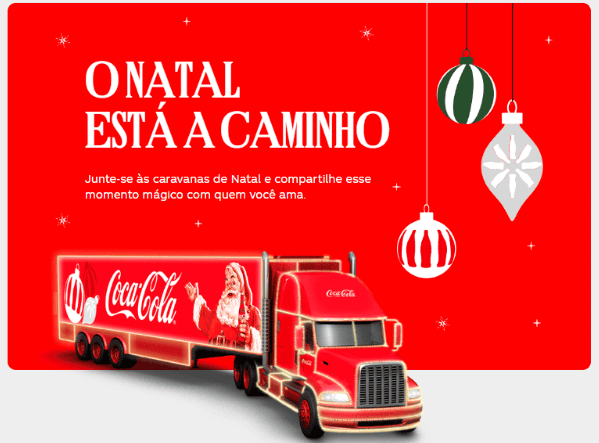 Caravana Coca-Cola 2024: como saber onde estão os caminhões de Natal