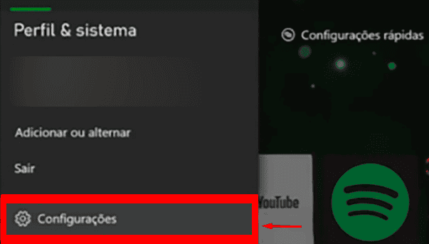 Acessando as Configurações do Console