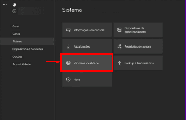 Acessando Idioma e Localidade