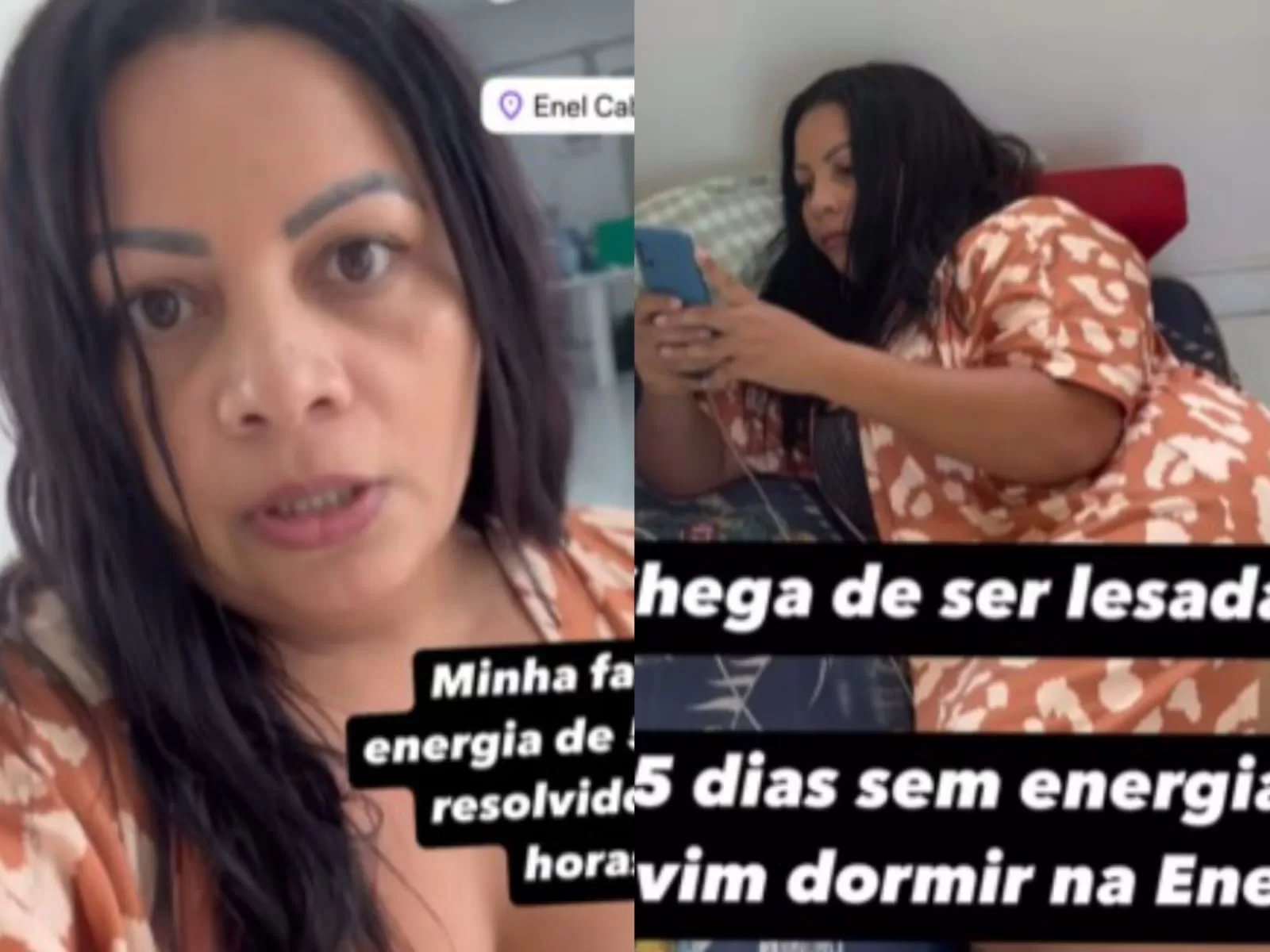 Mulher 'acampa' na Enel após ficar sem luz por 5 dias — RC24H