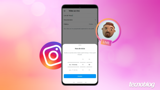 Como agendar uma live no Instagram • Aplicativos e Software • Tecnoblog