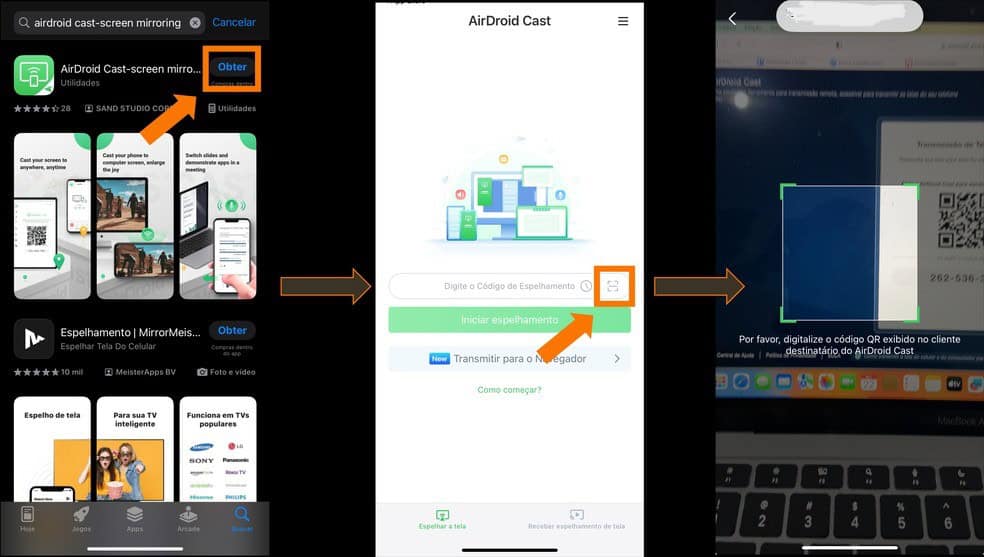 Tutorial do AirDroid Cast - Espelhando tela do iPhone no PC