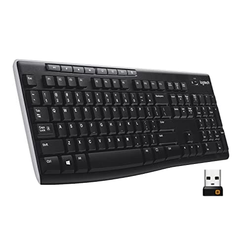 Teclado sem fio Logitech K270 com conexão USB