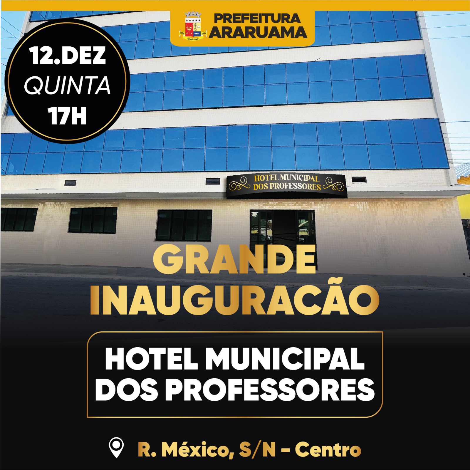 Prefeitura vai inaugurar o inovador Hotel Municipal dos Professores no centro de Araruama