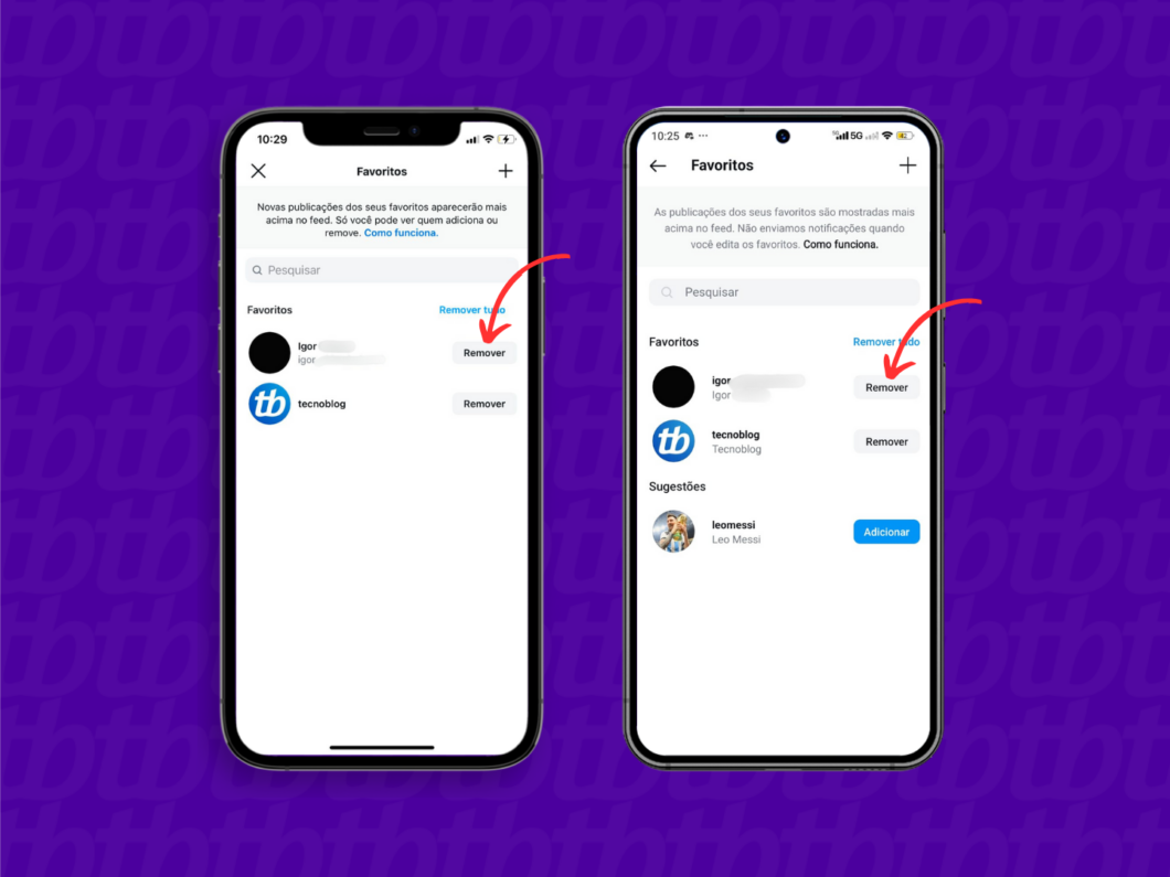 Como incluir ou excluir um perfil dos favoritos no Instagram Guia Região dos Lagos 18 Removendo um perfil da lista de favoritos do Instagram