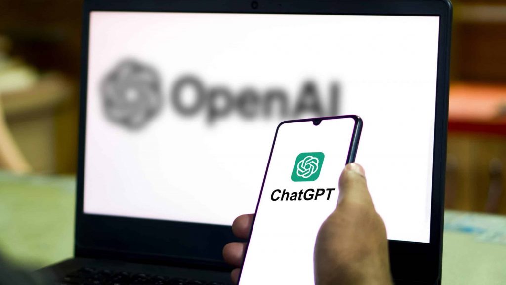 ChatGPT com logos da OpenAI