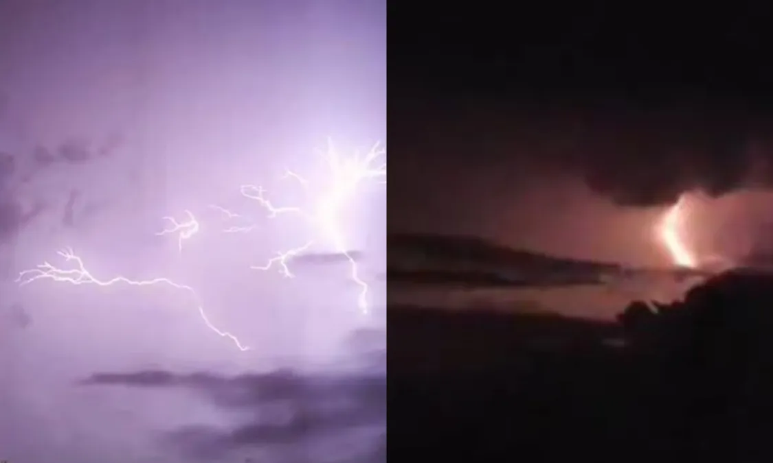 Raios iluminam o céu e impressionam em Niterói e região; vídeo | Enfoco