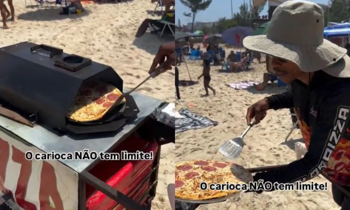 Não passa vontade! Vendedor inova no cardápio em praia no Rio; vídeo | Enfoco