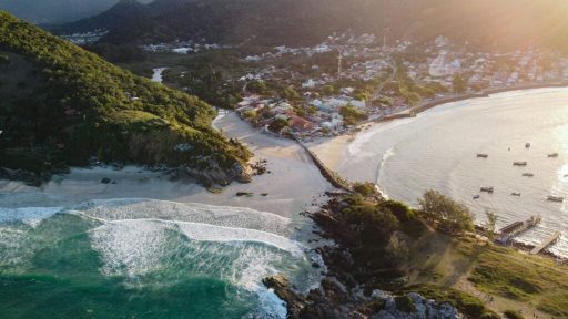 praia da Armação em Florianópolis.