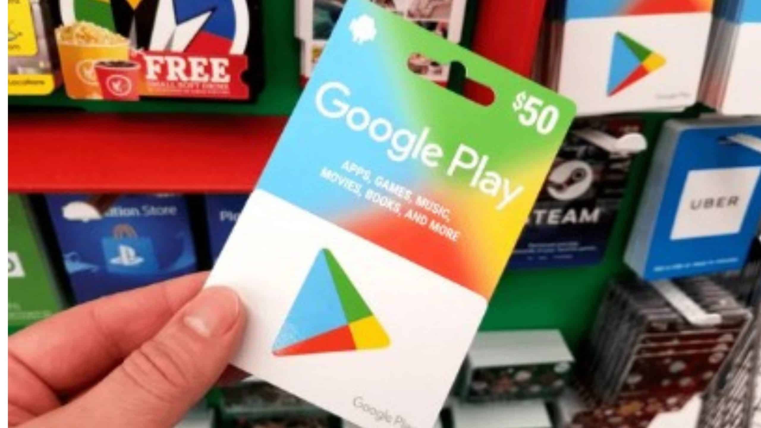 Como resgatar um código ou gift card na Google Play Store pelo PC e celular