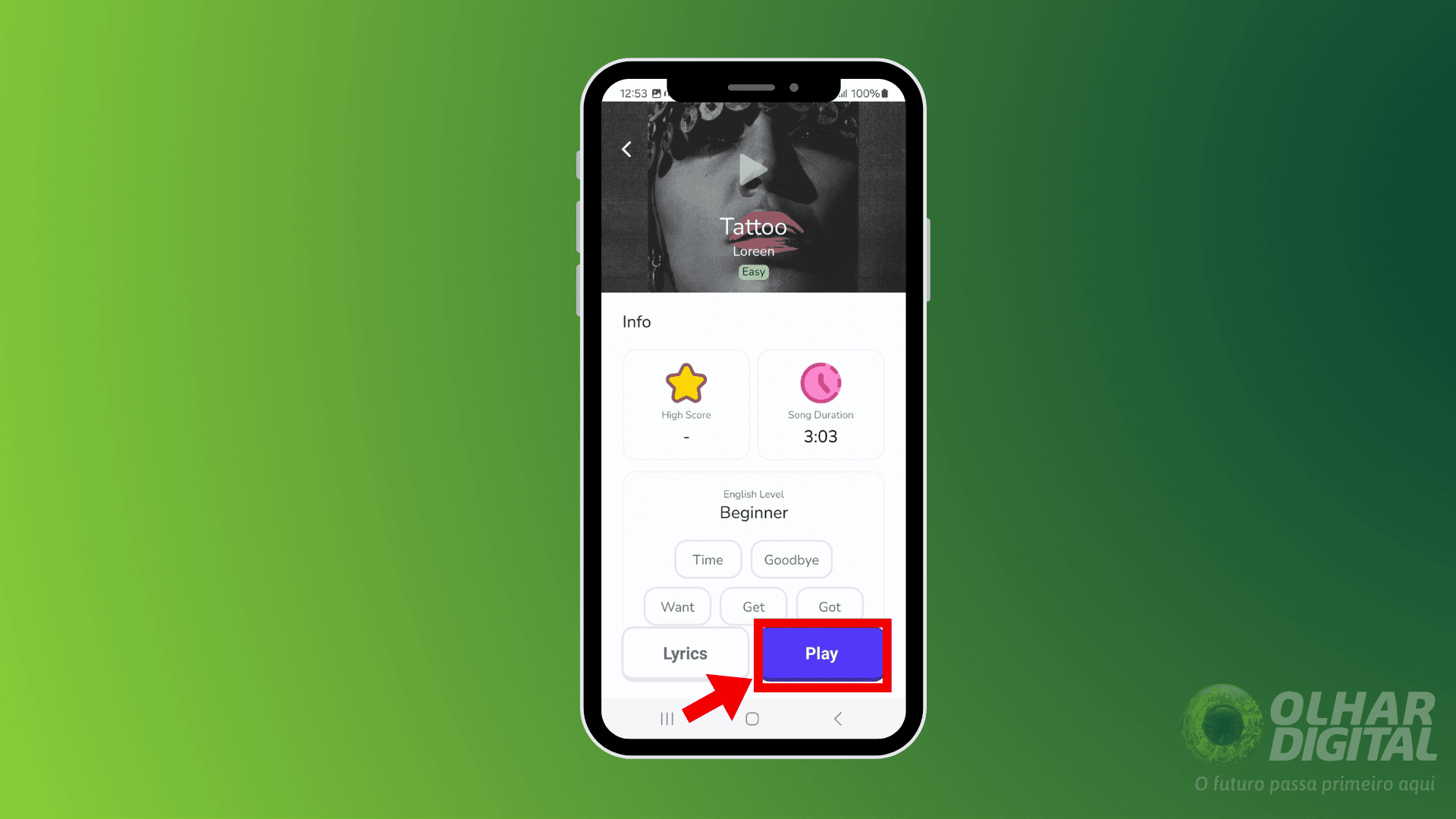 Passo 3 para o uso do app Singit