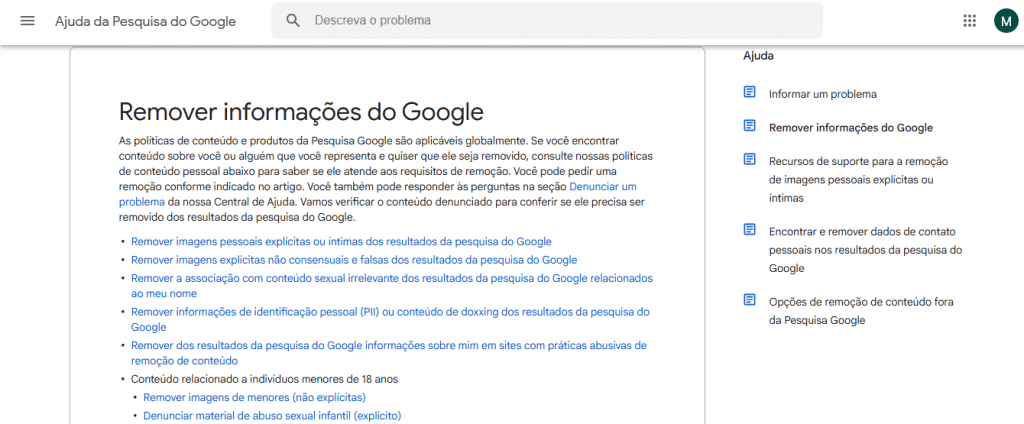 Confira 8 sugestões para conseguir desaparecer da internet Guia Região dos Lagos 10 Solicitar a remoção de conteúdos no Google