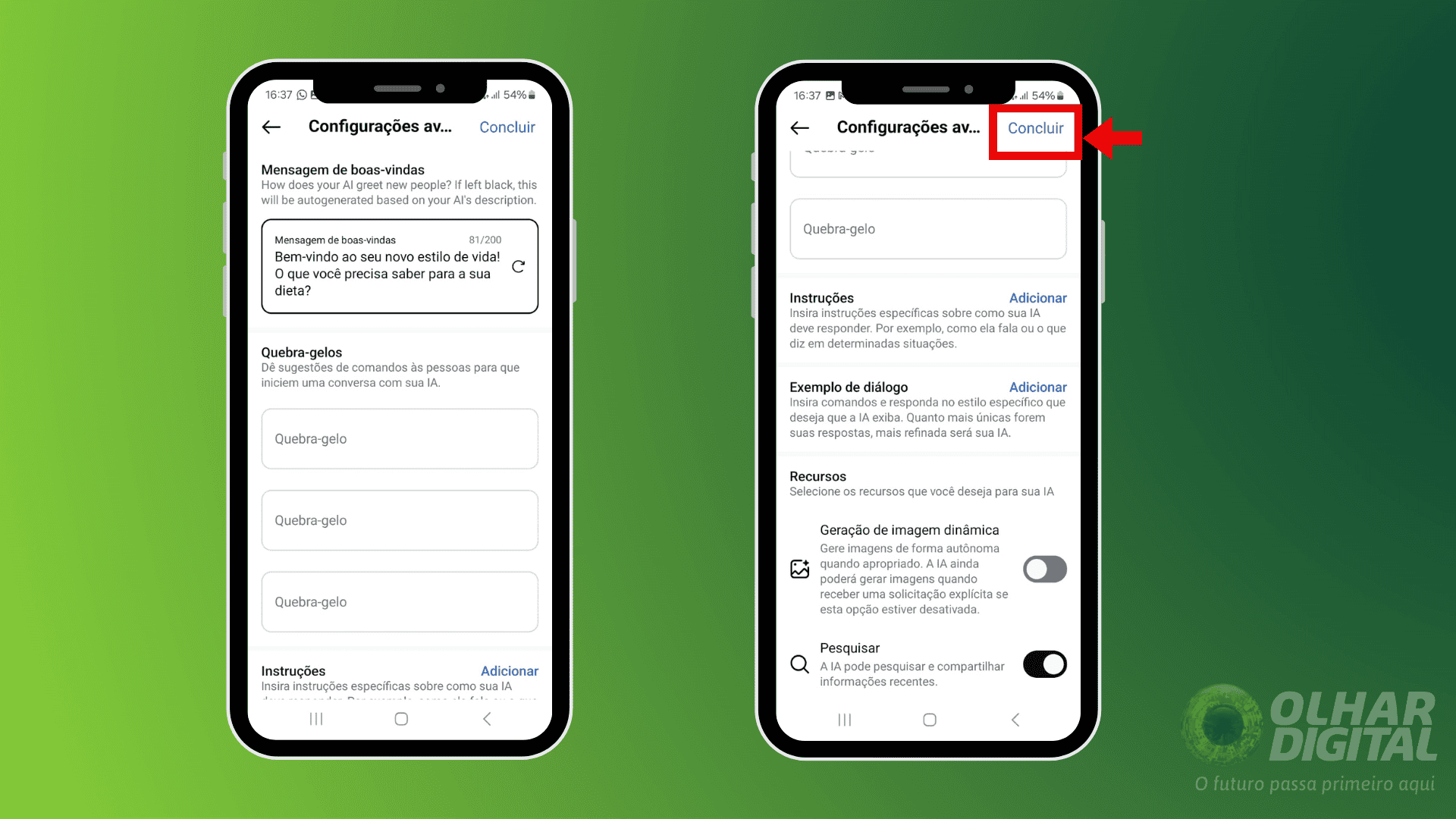 Sexto passo para criar uma IA utilizando Meta AI Studio