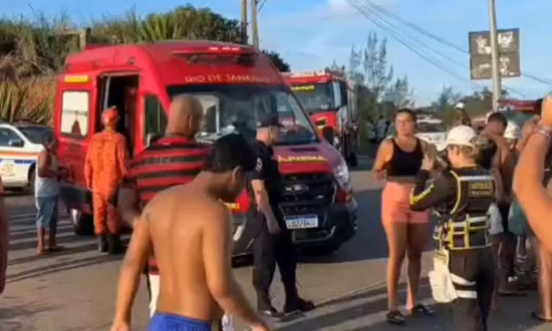 Carro cai de penhasco em Maricá e deixa feridos; vídeo | Enfoco