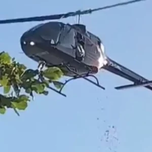Helicóptero espalha pétalas e causa destruição em Búzios | Enfoco