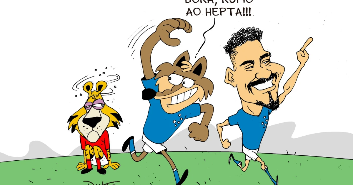 Charge do Duke | A classificação do Cruzeiro na Copa do Brasil