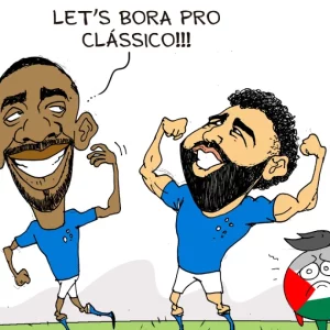 Charge do Duke | Cruzeiro vence Palestino às vésperas do clássico
