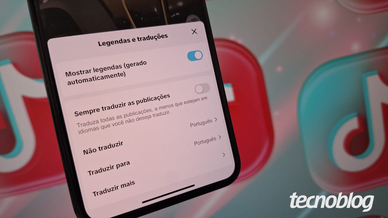 Como colocar ou tirar a legenda automática do TikTok • Tecnoblog